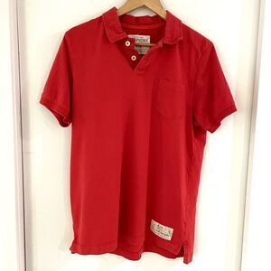 Vtg Y2K Aeropostal Short Sleeve Polo Casual Preppy Size Large Front Stamp Pocket